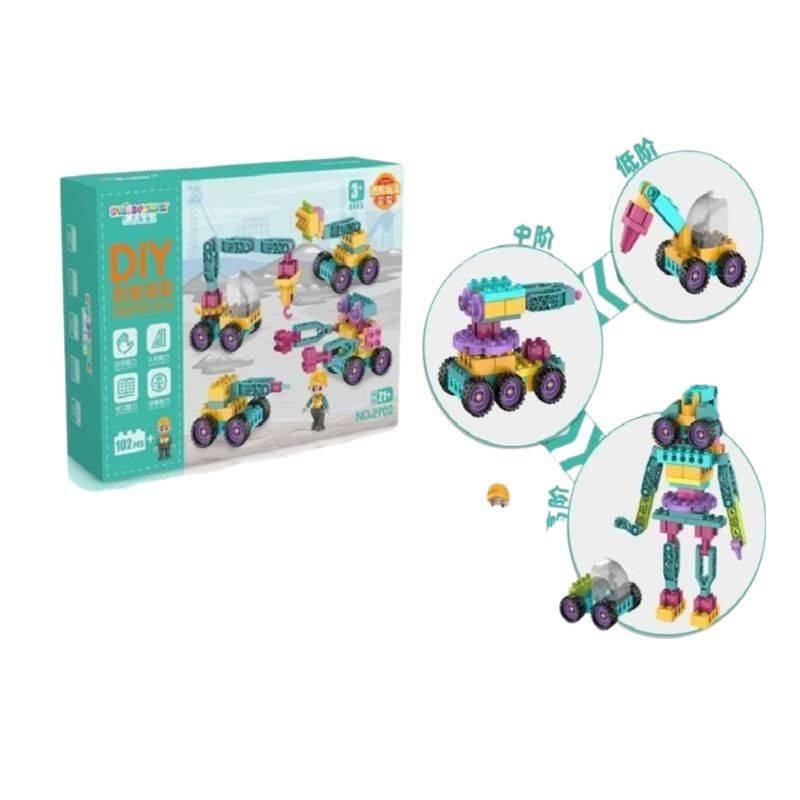 (2702) DIY Creative Building Blocks - 102 Pcs