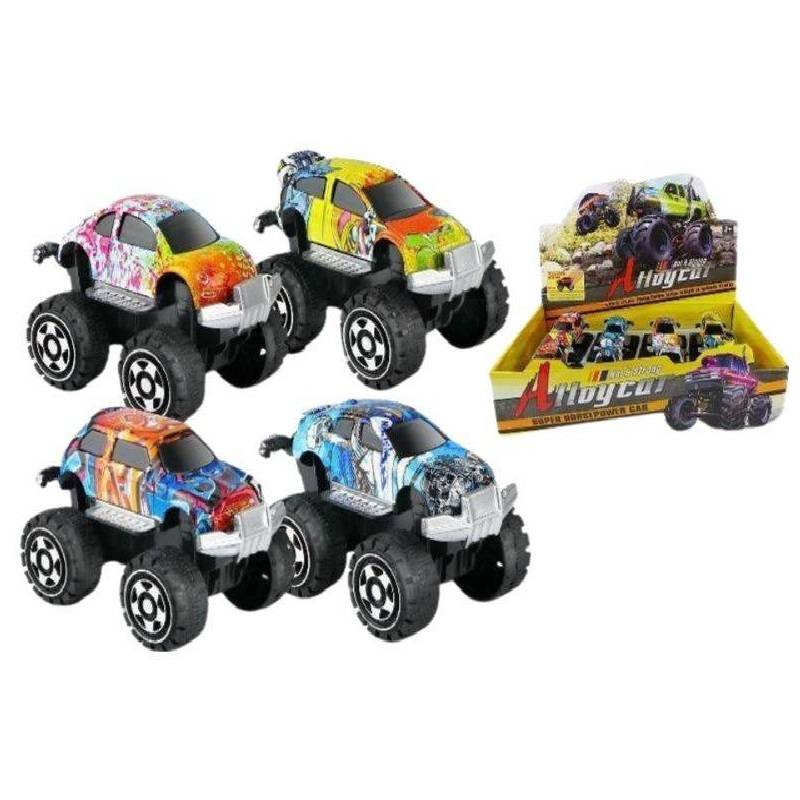 (K123A12) Monster Alloy Diecast car pack of 12