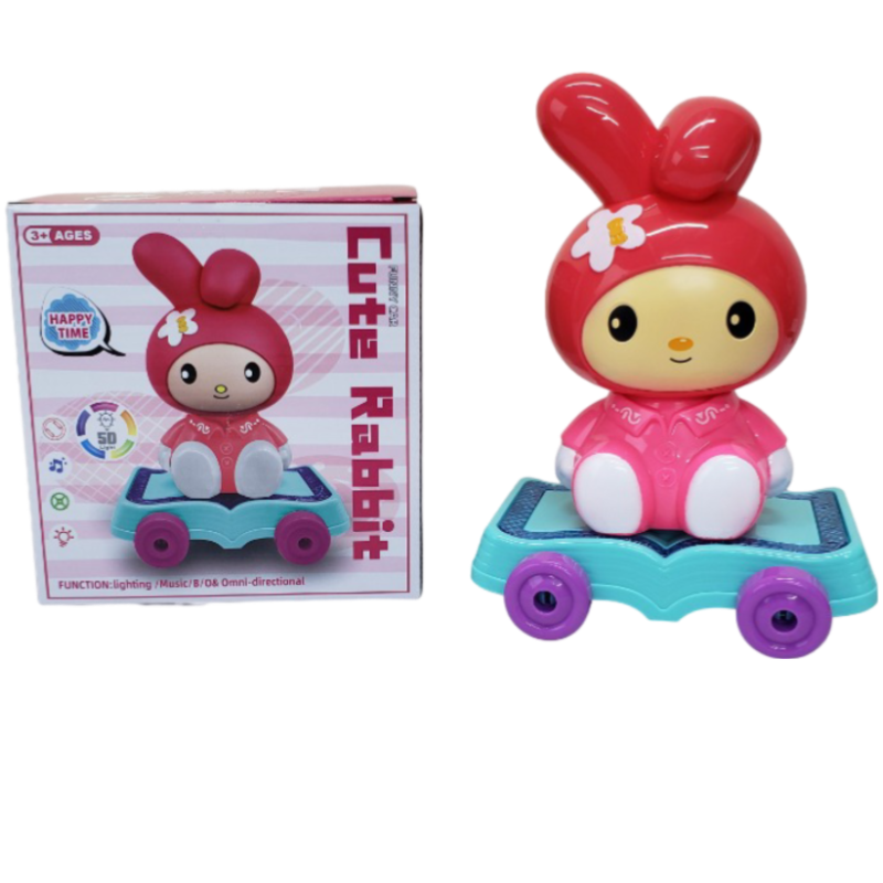 (NR617-236) Cute Rabbit Slide Toy With Lights