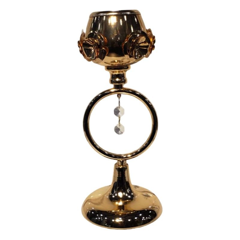 (TPM-1286) Candle Stand With Rose Design