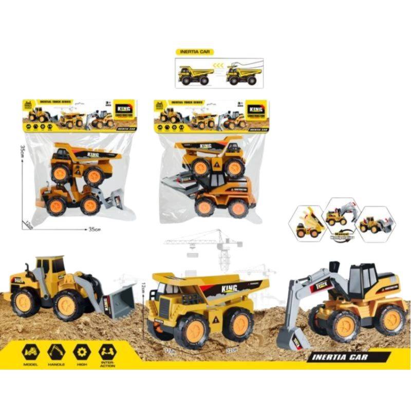(6622-2) Multi Constraction Trucks- 2 Pcs
