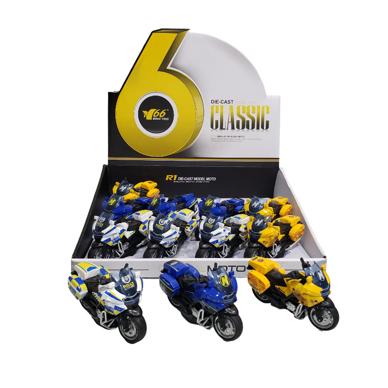 (MY66-M2217) Die Cast Moto Metal Toys(L/M/12Pcs)