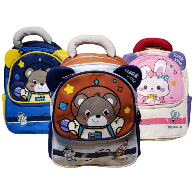 (St-414) Dacron Character Backpack for kids {Each