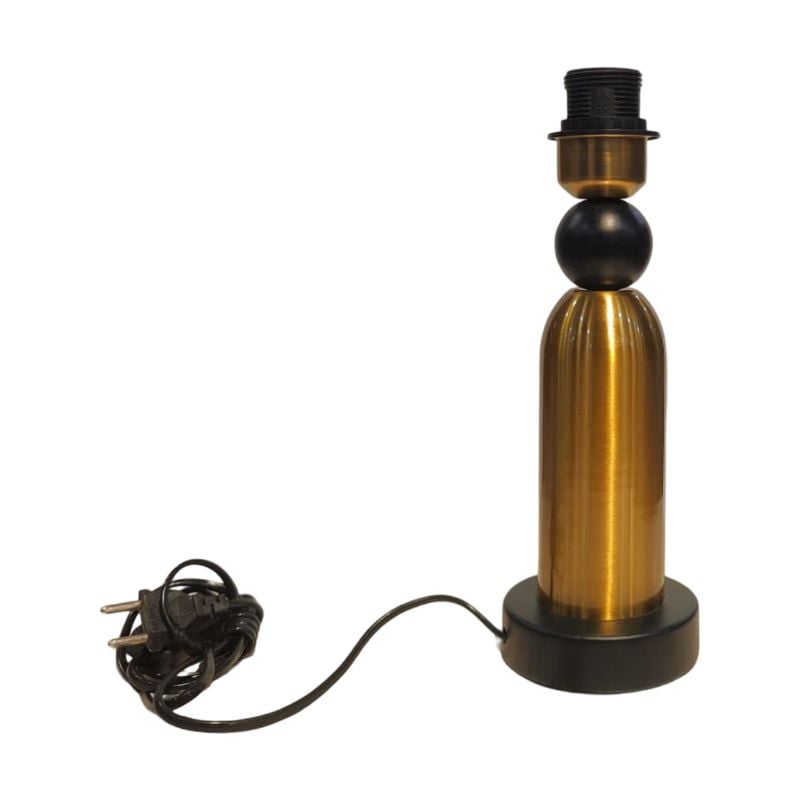 (TPM-1449) 1 Piece Center Black Ball Brass Colour L