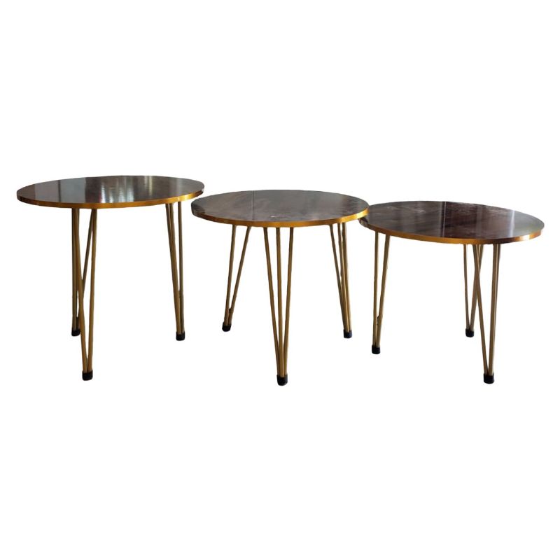 (TPM-656) Table 3pcs Set Circle New