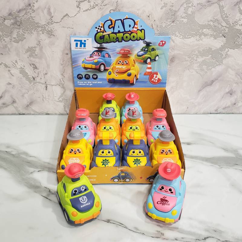 (SY686B-618) Friction Car Cartoon 12 Pcs Box.1