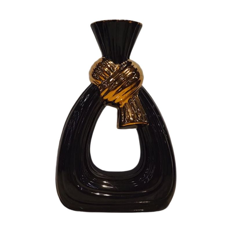 (TPM-2725)1 Piece Ceramic BK-WH Vase 42