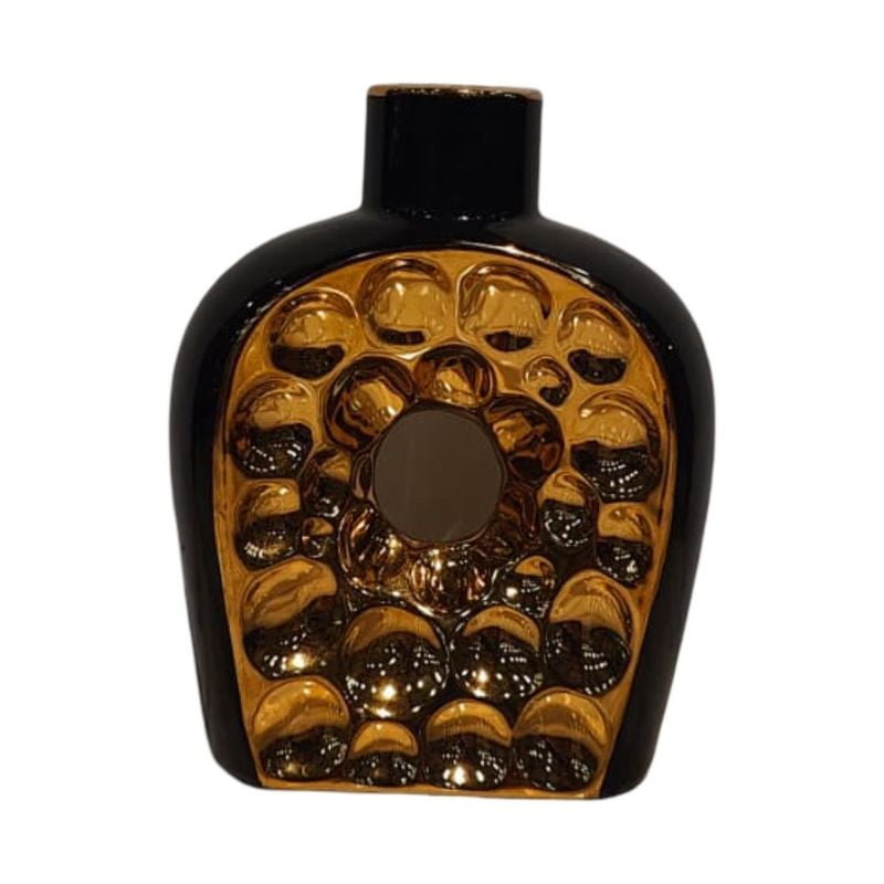 (TPM-2726)1 Piece Ceramic BK-WH Vase 12