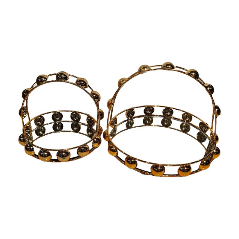 (TPM-2642) 2Pcs Mirror Tray Set