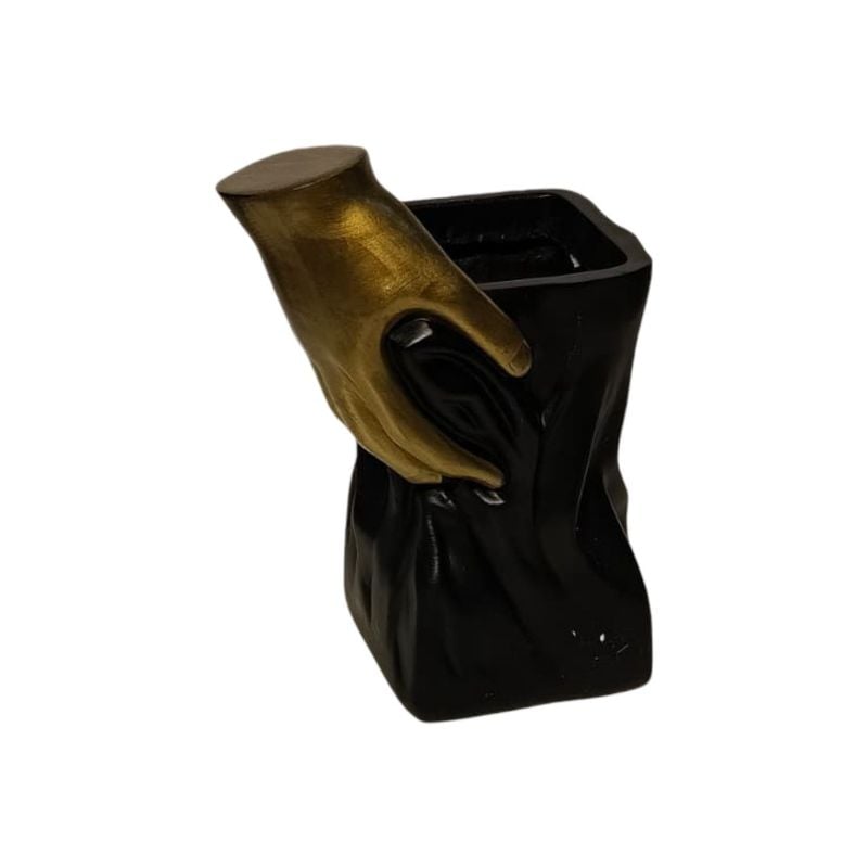 (TPM-2603) Resin Standing Design Vase Medium