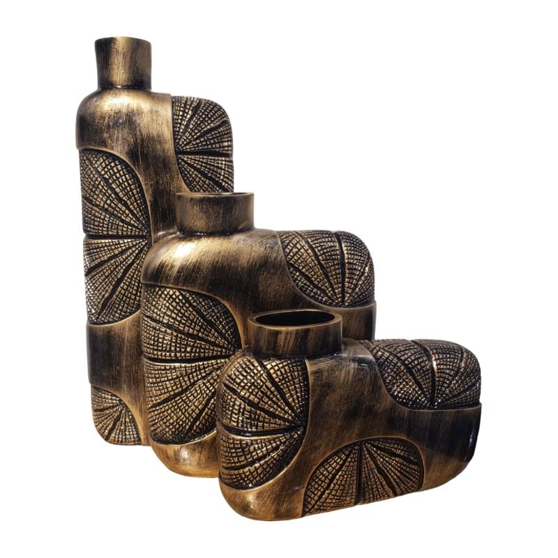 (TPM-W032) Leaf Vase 3pcs Set