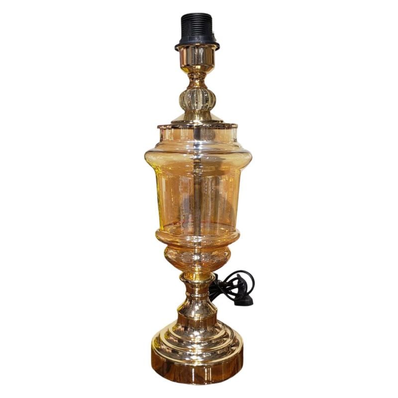 (TPM-1655) Golden Glass Candy Lamp Large 1(Each Piece)