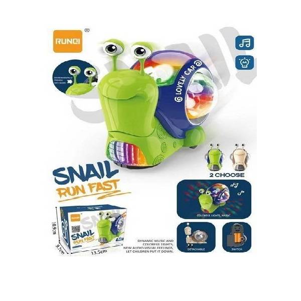 (RS-9024C) B/O Snail With Light And Music.