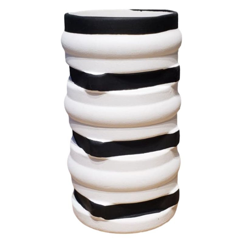 (TPM-2038) White Ceramic Vase 1