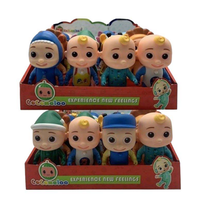 (YT4146) Cocomelon 5.5 Real Body Doll Set of 12 Pcs