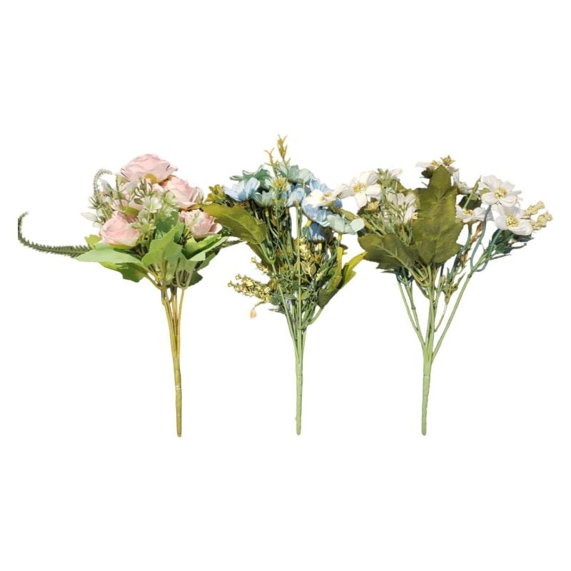(TPM-1093) Artificial Flower Bunch W/O Vase