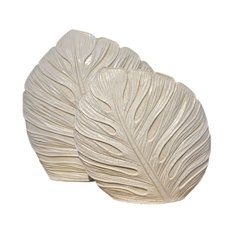 (TPM-W031) Leaf Vase 2pcs Set