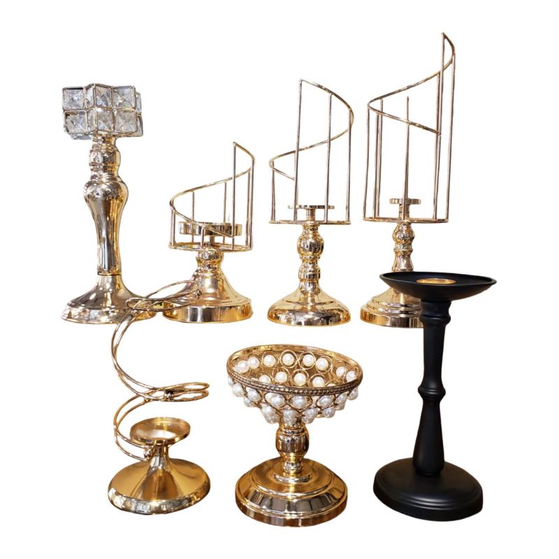 (TPM-1460-C) 1 Piece Candle Stand Small-Size 3