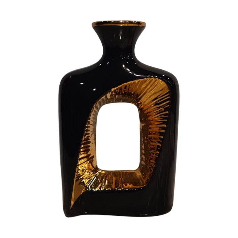 (TPM-27011) Piece Ceramic BK-WH Vase 14