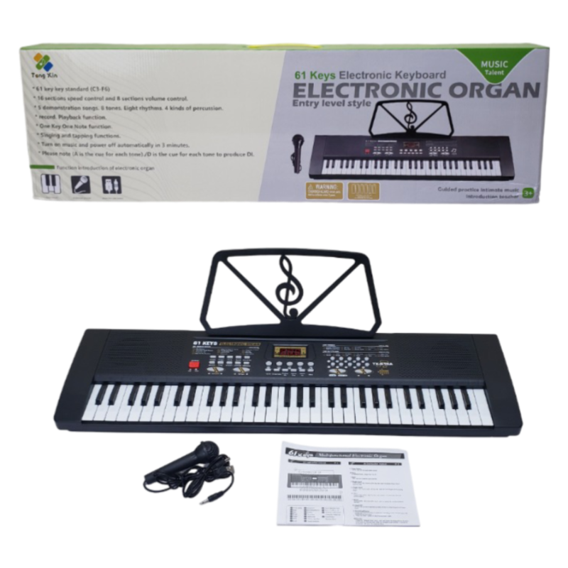 (TX-618A) Musical Piano 61 Keys with Mic