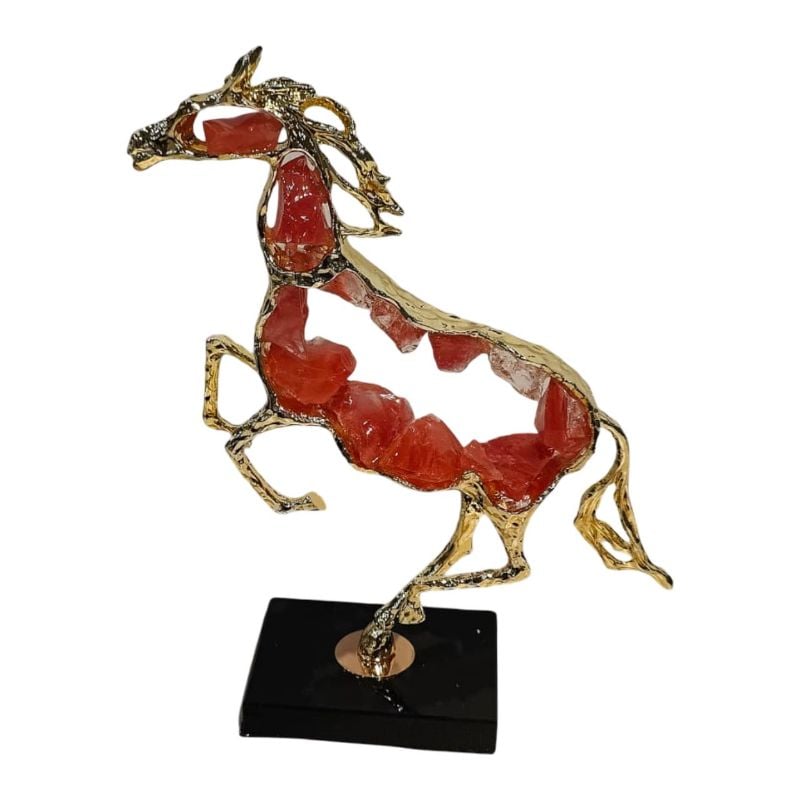 (TPM-ID-133) 1 Piece Large Crystal Décor Horse