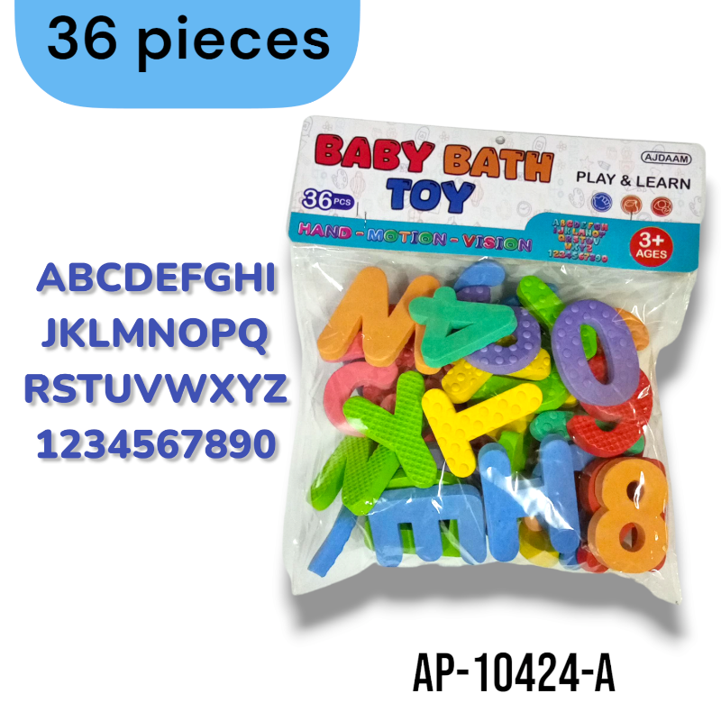 (Ap-10424) 36pcs Eva Aplhabats + Numbers