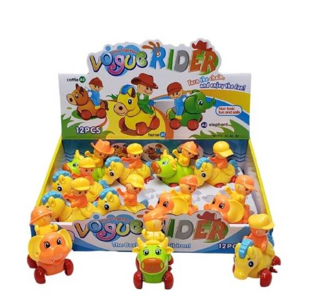 (010-A1) Horse Rider Wind up Toy