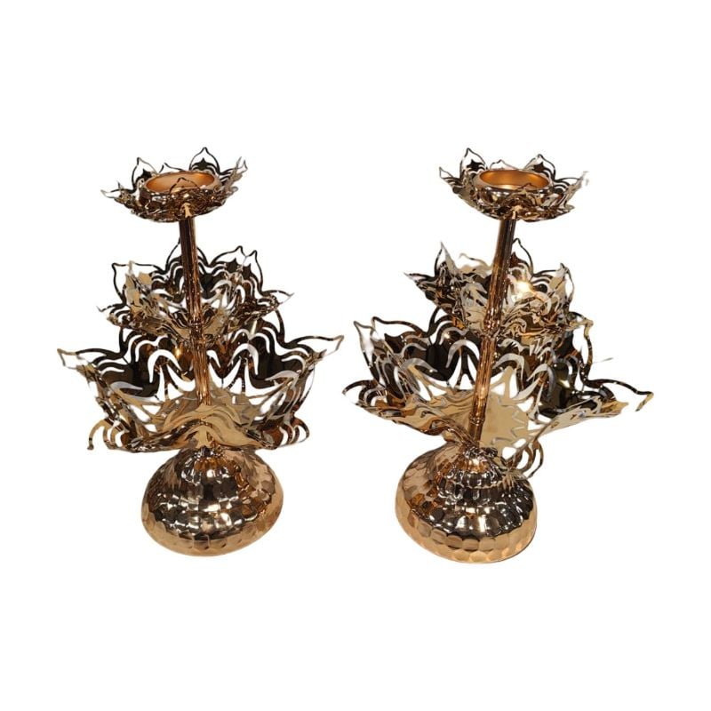 (TPM-ID-143-B) 2 Pcs Set Candle Stand B