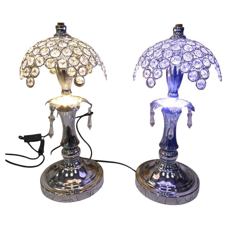 (TPM-1434) Umbrella Top Silver Multiple Light LED L