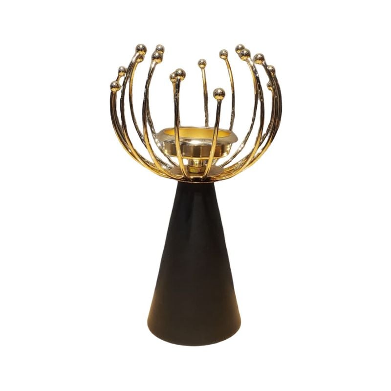(TPM-1726) Blackl Base Candle Stand