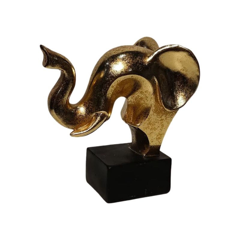 (TPM-2577) Resin Elephant Top Textured Large