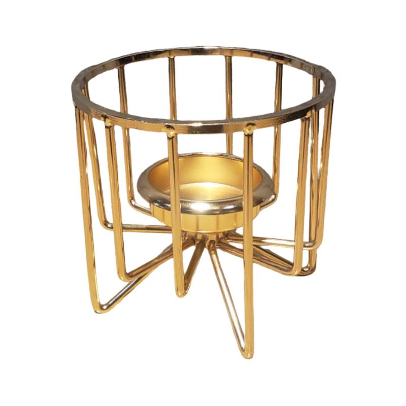 (TPM-1732) Golden Cage Candle Stand
