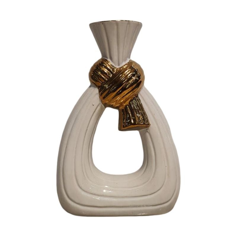 (TPM-2696)1 Piece Ceramic BK-WH Vase 41