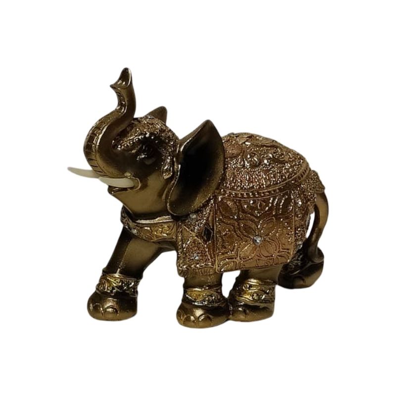 (TPM-2580) Resin Top Textured Design Small Elephant
