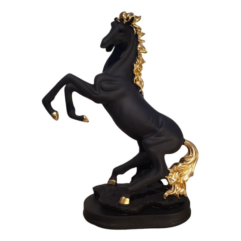 (TPM-W036) Black Bae Horse Statue
