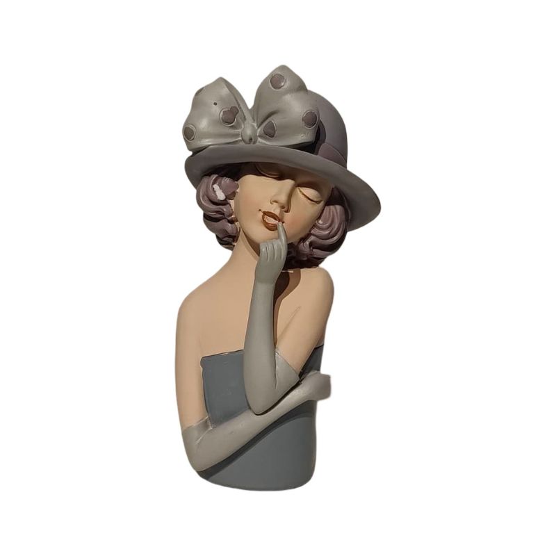 (TPM-2576) Resin Hat Doll Figure