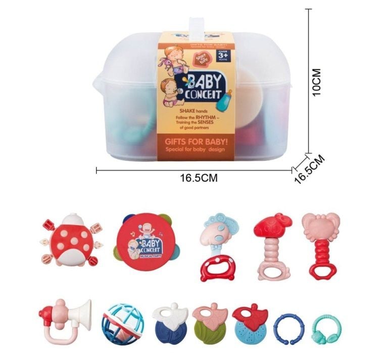(D134) Rattle 10Pcs Plastic Box1