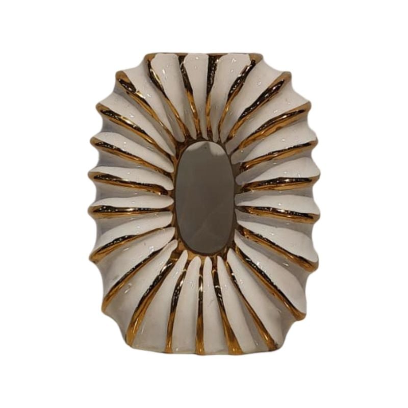 (TPM-2727)1 Piece Ceramic BK-WH Vase 47