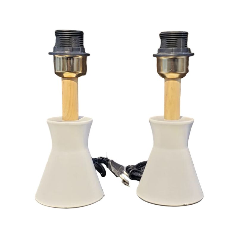 (TPM-1665) 1 Piece White Cone Lamp