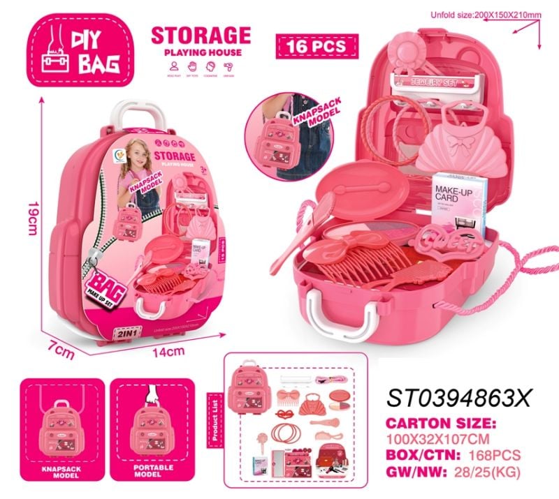 (0421-34A) Diy Bag Beauty Set, Enclosing Card