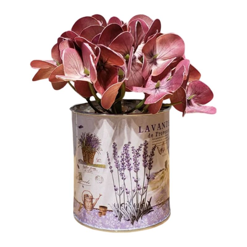 (TPM-1873) Metal Pot With Bunch