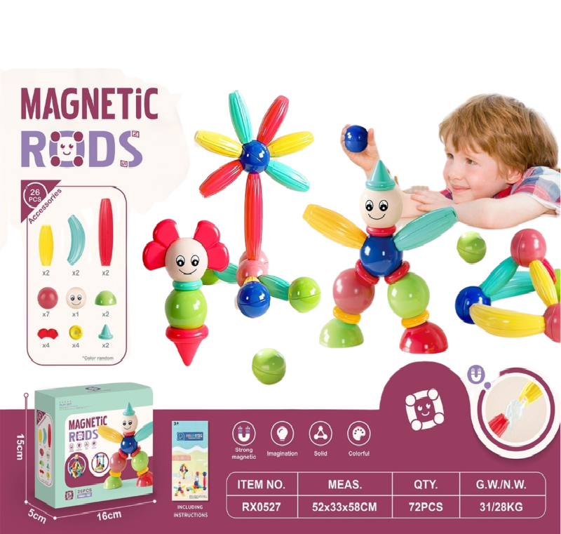(RX0527) magnetic Diy Blocks Set 26 Pcs