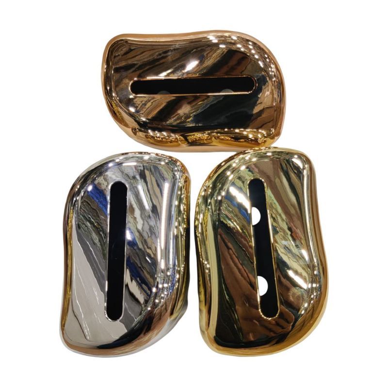 (TPM-2542) Acrylic Tissue Box 1-Gold/Copper /Silver