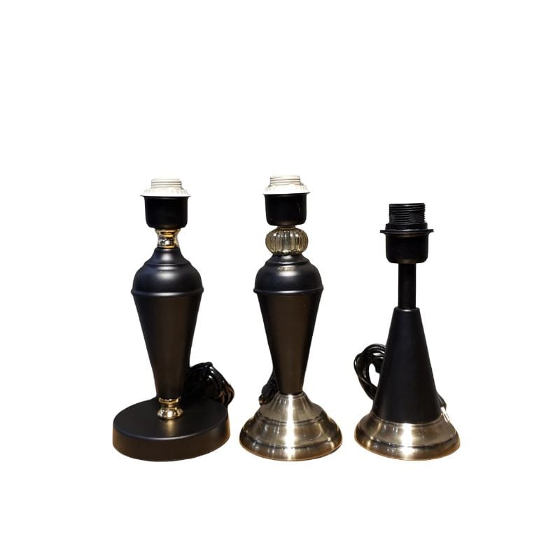 (TPM-1819) Mix Black & Golden Colour Lamps 3(Each Piece)