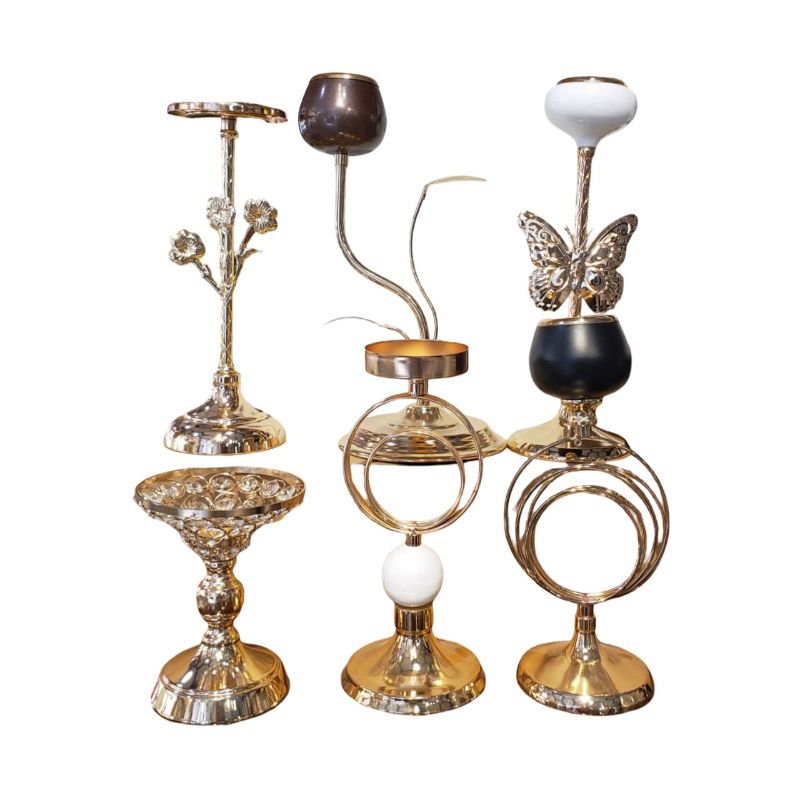 (TPM-1461-B) 1 Piece Candle Stand Medium-Size 2