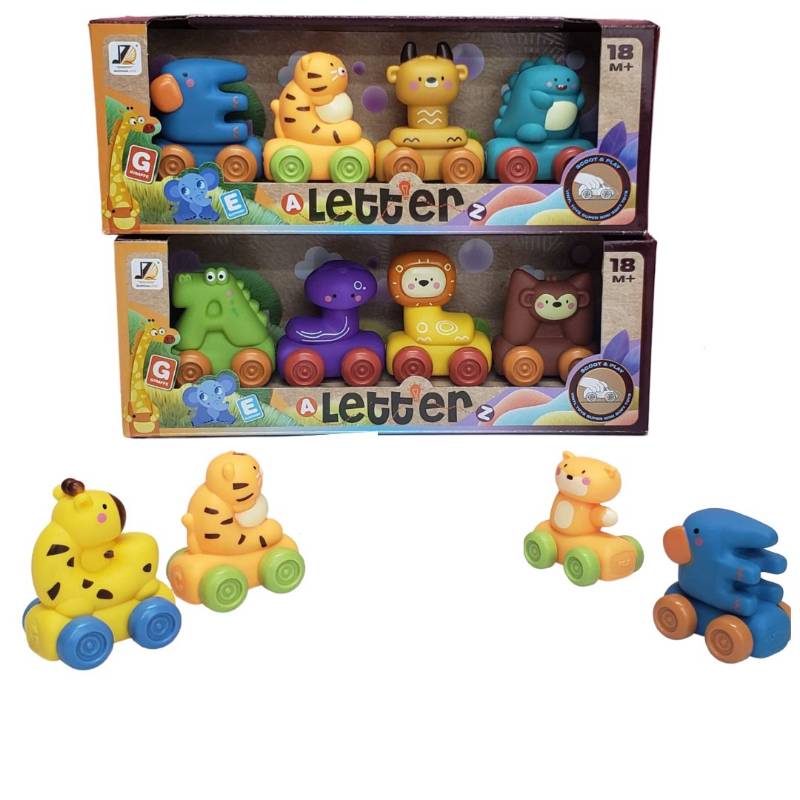 (JZD-136) Alphabetic Animal Acrt Pack of 3