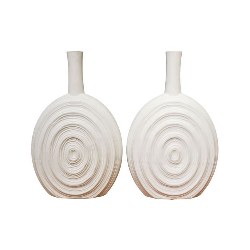 (TPM-1485) 1 Piece Vessel Shaped Vase Medium