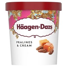 Haagen-Dazs Obsessions Pralines & Cream 460ml (8 Pack)