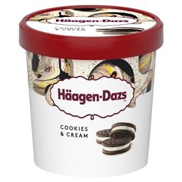 Haagen-Dazs Cookies & Cream 460ml (8 Pack)