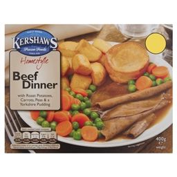 5003-Kershaws (CASE of 6) Beef Dinner 400g Price Marked £2.75